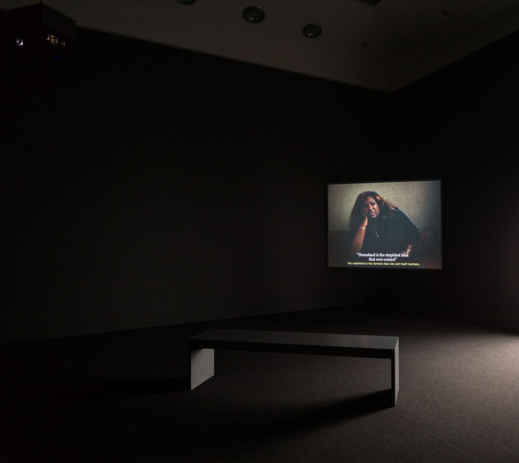 Speeches - Chapter 1: Mother Tongue. Digital film. 2012. 23'. From The Speeches Series (2012-2013). View at the exhibition "Positions", Van Abbemuseum. 2014