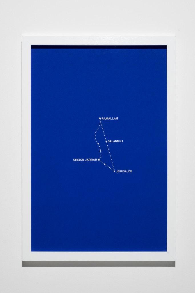 "The Constellations, Fig. 3." 2011. From "The Constellations Series". 8 silkscreen prints on paper. 2011. Mounted on aluminium and framed. 62x42cm