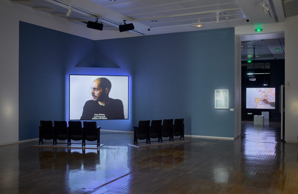 View of Foreign Office at "Blackboard", solo exhibition, Jeu de Paume, Paris, 2018