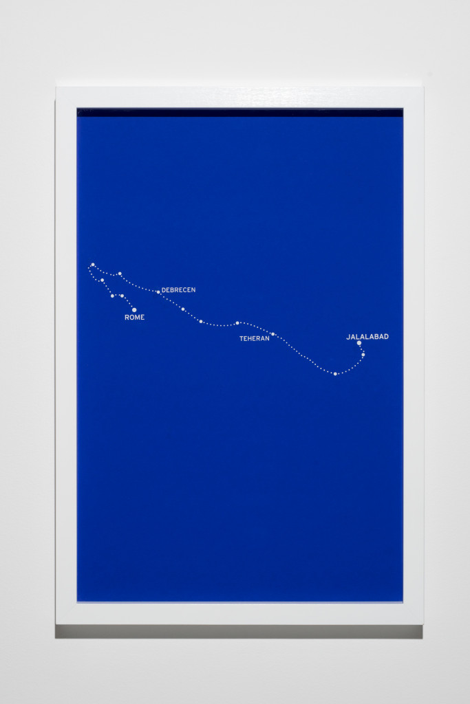 "The Constellations, Fig. 6." 2011. From "The Constellations Series". 8 silkscreen prints on paper. 2011. Mounted on aluminium and framed. 62x42cm